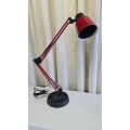 Retro Red Adjustable Desk Lamp