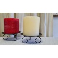 Iron Candle Holders and Candles