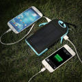 5000mAh Solar Powered Charger Power Bank Outdoor Weatherproof Dustproof Shockproof Dual USB Output