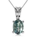 Sterling silver pendant - Created ALEXANDRITE (including chain)