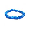 Natural chipstrand bracelet - HOWLITE BLUE