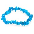 Natural chipstrand bracelet - HOWLITE BLUE