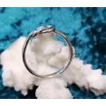 Sterling silver ring - LOVER`S KNOT - size 9 / R half