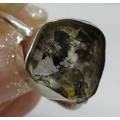 Sterling silver ring - HERKIMER DIAMOND (size 9 / R half)