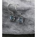 Sterling silver earrings - Sparkling CUBIC ZIRCONIA (clear)