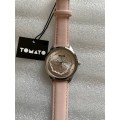 Tomato T533164 Ladies Soft Pink Vegan leather Silver Case (NEW)