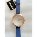 Tomato T75-3158 Tomato Ladies Rose Gold and Navy Strap Timepiece (NEW)