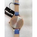Tomato T75-3158 Tomato Ladies Rose Gold and Navy Strap Timepiece (NEW)