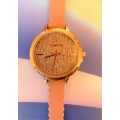 Tomato T733166 Rose Gold Brushed Lines Dial Finished With A Fine Vegan Leather (NEW)