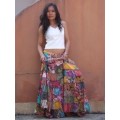 OWN YOUR OWN PIECE OF ART. EXQUSITE TIERED PATCHWORK SKIRT. CUSTOM MADE