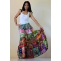 OWN YOUR OWN PIECE OF ART. EXQUSITE TIERED PATCHWORK SKIRT. CUSTOM MADE