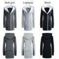Gorgeous Winter Fleece Oblique Zip-up Hoodie Coat. Great Price