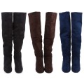 Beautiful Imitation Suede Over Knee Boots. Imported 30-45 business day delay