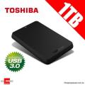 TOSHIBA 1TB PORTABLE EXTERNAL 2.5" USB 3.0 HDD!!! GREAT DEAL