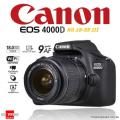 Canon EOS 4000D + EF-S18-55 F/3.5-5.6 III, Canon SB130 Bag, 16Gb SD Card