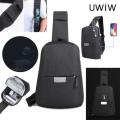 WiWu USB Anti-Theft Cross Body Bag - Middle strap design  (Local Stock)- GREAT DEALS!!