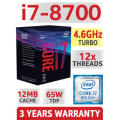 Intel 8th Gen Core i7-8700 Coffee Lake up to 4.60GHz 12MB Cache LGA 1151 65W  !! great deal!!