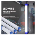 17CM Rechargeable Magnetic Portable Light LED Lithium Battery Light USB Emergency Light Bar!!