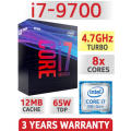 Intel 9th Gen Core i7 9700 3.0GHz (Turbo Boost up to 4.7GHz) 12MB CPU  !! great deal!!