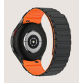 Black / Orange Magnetic Silicone Strap for Samsung Galaxy Watch