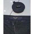 Mens Black Cargo Long Shorts with Belt