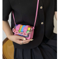 Mini Colour Block Handbag (Pink)