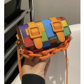 Mini Colour Block Handbag (Orange)
