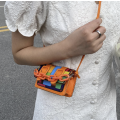 Mini Colour Block Handbag (Orange)