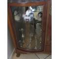 Vintage Imbuia Ball and Claw Cupboard/Display Cabinet