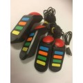 BUZZ CONTROLLERS WITH BUZZ THE MUSIC QUIZ GAME