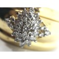PHENOMENAL Diamond Cluster Design Gold Ring!