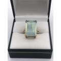 *ROSE GOLD AQUAMARINE RING - STUNNING!* DELIVERY 1-2 DAYS