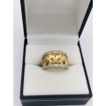 *SOLID GOLD ELEPHANT RING - BRILLIANT PIECE!!!* BID FROM R1!