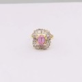 *10CT LARGE CUBIC CLUSTER RING* BEAUTIFUL PIECE!