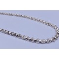 *SOLID SILVER THICK BELCHER NECKLACE* R1 BIDS!