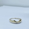 *9CT GOLD TWO-TONE CROWN RING* R1 BIDS!!!