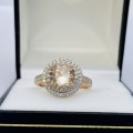 *DOUBLE HALO ROSE GOLD SILVER CUBIC RING* R1 BIDS!!!