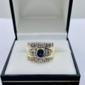 *INVESTMENT 0.80CT DIAMOND & SAPPHIRE CHANNEL RING* R1 BIDS
