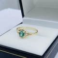 *STUNNING EMERALD and YELLOW GOLD SIGNET RING* R1 BIDS!!!