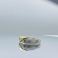 *WHITE and YELLOW GOLD DIAMOND CHANNEL RING* R1 BIDS!