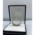 *BROWNS WHITE GOLD DIAMOND CHANNEL RING* R1 BIDS!