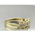 *DAZZLING YELLOW GOLD DIAMOND CROWNED RING* R1 BIDS!