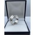 ***DUAL BANDED STERLING SILVER MENS RING!***