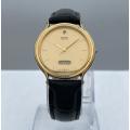 RETAIL:5000 - COLLECTORS SEIKO GOLD DAY-DATE MENS DRESS WATCH*