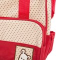 5-Piece Multifunctional Travel Diaper / Nappy Bag Set- RED