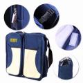 2-in-1 Multifunctional Baby Travel Bag and Bed - Dark Blue