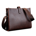 Small PU Leather Crossbody Bag - Brown
