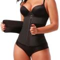 Double Layer Waist Trainer Corset Belt with Zip and Velcro Closures - SA Size Large