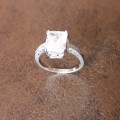 3.00CT Created Diamond Engagement Ring set in S925 Sterling Silver - 8 | Q