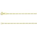 Genuine 9CT Yellow Gold Figaro Bracelet - 20cm